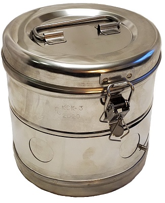 Коробка стерилизационная круглая КСК-3