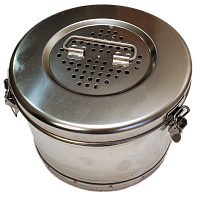 Коробка стерилизационная круглая с фильтром КСКФ-6