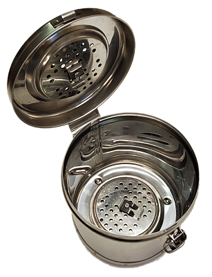 Коробка стерилизационная круглая с фильтром КСКФ-3